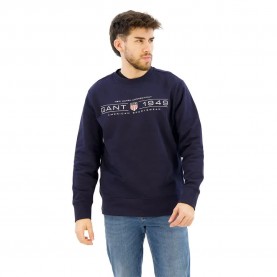 блуза,мъжки,пуловери,gant,graphic,sweatshirt,blue