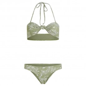 дамски,бански,костюми,o´neill,knot,bandeau,matira,bikini,green,textured,jungle,(green)