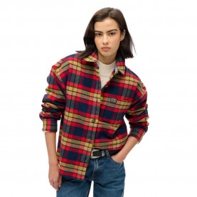 карирана,риза,дамски,якета,и,палта,superdry,check,flannel,overshirt,multicolor