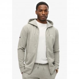 Блуза Superdry Plain full zip sweatshirt - Grey (Grey Marl) блуза,мъжки,пуловери,superdry,plain,full,zip,sweatshirt,grey,(grey,marl)
