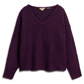 блуза,дамски,пуловери,дамски,плетени,дрехи,superdry,w6110578a,v,neck,sweater,purple,(deep,plum,purple,twist)