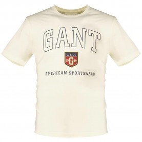 тениска,мъжки,тениски,gant,graphic,short,sleeve,t,shirt,cream,(beige)