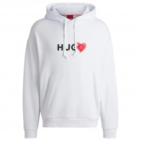 блуза,мъжки,пуловери,hugo,dewgili,sweatshirt,white