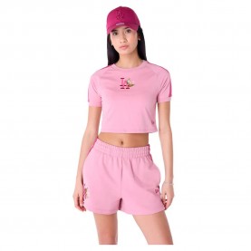 тениска,детски,тениски,new,era,mlb,floral,crop,la,dodgers,short,sleeve,t,shirt,pink,(dark,pink)