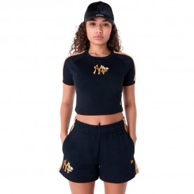 тениска,дамски,тениски,new,era,mlb,floral,crop,new,york,yankees,short,sleeve,t,shirt,black,(blue)