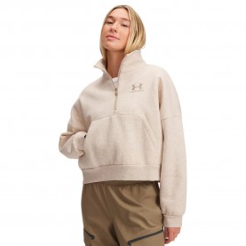поларена,блуза,дамски,блузи,under,armour,icon,fleece,oversized,half,zip,sweatshirt,beige,(city,khaki,city,khaki)
