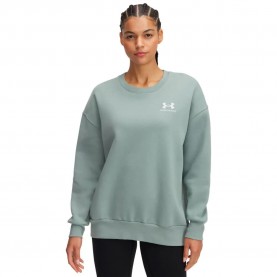 поларена,блуза,дамски,блузи,under,armour,icon,fleece,oversized,sweatshirt,silica,green,white,(green)