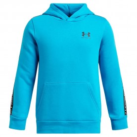 суичър,детски,блузи,under,armour,icon,fleece,taping,hoodie,ether,blue,black,(blue)