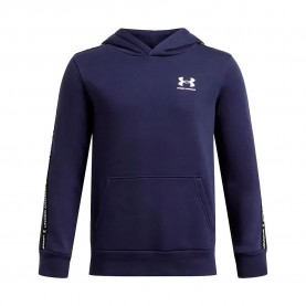 суичър,детски,блузи,under,armour,icon,fleece,taping,hoodie,midnight,navy,white,(blue)