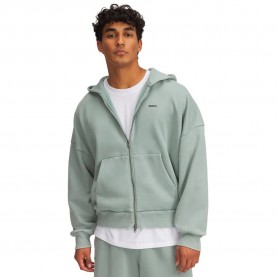поларена,блуза,мъжки,пуловери,under,armour,icon,heavyweight,fleece,wash,full,zip,sweatshirt,silica,green,white,(green)