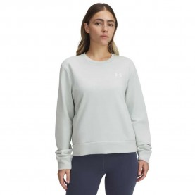 блуза,дамски,блузи,under,armour,rival,terry,sweatshirt,hydro,green,white,(green)