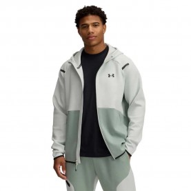 поларена,блуза,мъжки,пуловери,under,armour,unstoppable,fleece,full,zip,sweatshirt,hydro,green,silica,green,black,(grey)