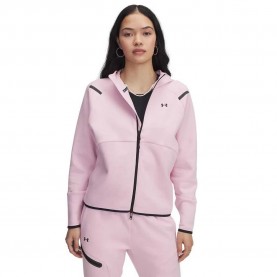 поларена,блуза,дамски,блузи,under,armour,unstoppable,fleece,full,zip,sweatshirt,prime,pink,black,(pink)