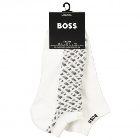 чорапи,мъжки,чорапи,boss,monogram,10263662,socks,2,pairs,white