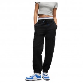 панталони,дамски,панталони,hugo,hisune,1,d,b,cargo,pants,black