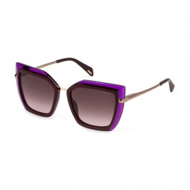 Слънчеви очила Police Starlight 1 54 mm woman sunglasses - Red / Purple (Violet Horn+Striped Bordeaux) слънчеви,очила,слънчеви,очила,police,starlight,1,54,mm,woman,sunglasses,red,purple,(violet,horn+striped,bordeaux)