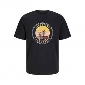 тениска,мъжки,тениски,jack,&,jones,palm,short,sleeve,t,shirt,black