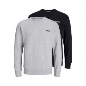 блуза,мъжки,пуловери,jack,&,jones,beau,plus,sweatshirt,2,units,grey