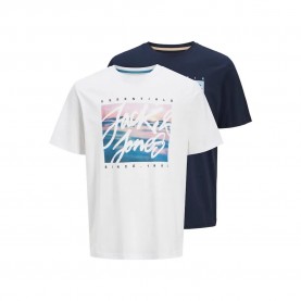 тениска,мъжки,тениски,jack,&,jones,colton,short,sleeve,t,shirt,2,units,white,blue,(sky,captain,white)