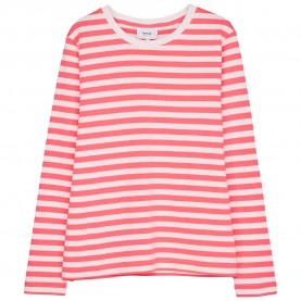 тениска,дамски,тениски,makia,verkstad,long,sleeve,t,shirt,red,(coral,off,white)