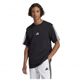 тениска,мъжки,тениски,adidas,essentials,3,stripes,single,jersey,short,sleeve,t,shirt,black,(black,white,2)
