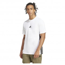 тениска,мъжки,тениски,adidas,essentials,3,stripes,single,jersey,short,sleeve,t,shirt,white,black,(white)
