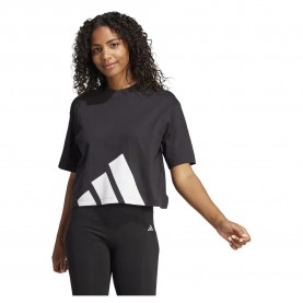 Тениска Adidas Essentials Big Logo Boyfriend short sleeve T-shirt - Black (Black / White) тениска,дамски,тениски,adidas,essentials,big,logo,boyfriend,short,sleeve,t,shirt,black,(black,white)