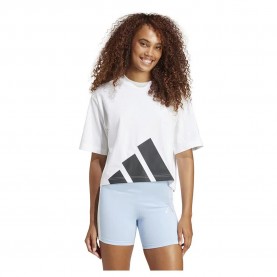 Тениска Adidas Essentials Big Logo Boyfriend short sleeve T-shirt - White (White / Black) тениска,дамски,тениски,adidas,essentials,big,logo,boyfriend,short,sleeve,t,shirt,white,(white,black)