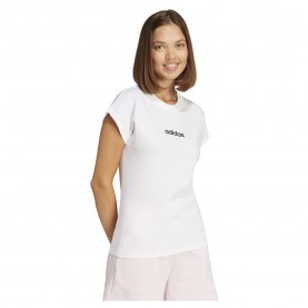тениска,дамски,тениски,adidas,essentials,linear,cotton,short,sleeve,t,shirt,white,black,(white)