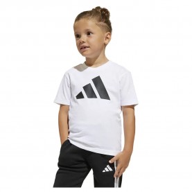 Тениска Adidas Essentials short sleeve T-shirt - White / Black (White) тениска,детски,тениски,adidas,essentials,short,sleeve,t,shirt,white,black,(white)