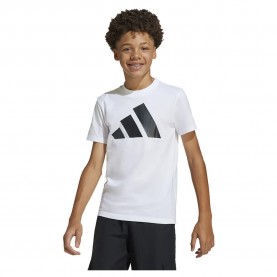 Тениска Adidas Essentials short sleeve T-shirt - White 2 / Black (White) тениска,детски,тениски,adidas,essentials,short,sleeve,t,shirt,white,2,black,(white)