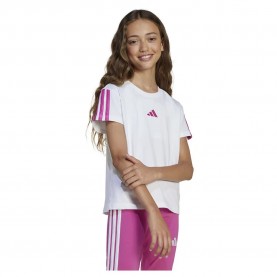 тениска,детски,тениски,adidas,essentials,short,sleeve,t,shirt,white,semi,lucid,fuchsia,(white)