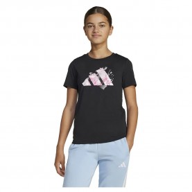 тениска,детски,тениски,adidas,flower,print,training,graphic,short,sleeve,t,shirt,black