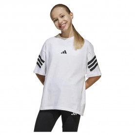 Тениска Adidas Future Icons 3 Stripes short sleeve T-shirt - White / Black (White) тениска,детски,тениски,adidas,future,icons,3,stripes,short,sleeve,t,shirt,white,black,(white)