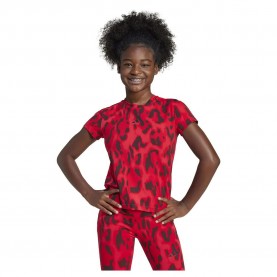 Тениска Adidas Future Icons Allover Print short sleeve T-shirt - Pure Ruby / Better Scarlet / Aurora Ruby / Black (Red) тениска,детски,тениски,adidas,future,icons,allover,print,short,sleeve,t,shirt,pure,ruby,better,scarlet,aurora,ruby,black,(red)