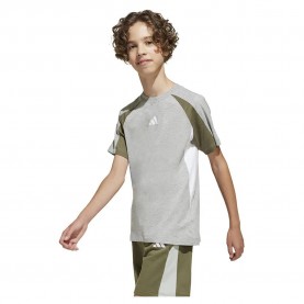 тениска,детски,тениски,adidas,seasonal,essentials,colorblock,short,sleeve,t,shirt,medium,grey,heather,olive,strata,white,(grey)