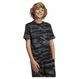 Тениска Adidas Seasonal Essentials Camo short sleeve T-shirt - Black (Black / Grey Five) тениска,детски,тениски,adidas,seasonal,essentials,camo,short,sleeve,t,shirt,black,(black,grey,five)