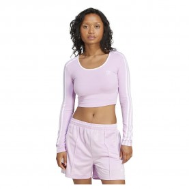 къса,блуза,дамски,топове,adidas,originals,adicolor,3,stripes,crop,long,sleeve,top,purple,(light,orchid)