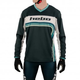 Блуза с дълъг ръкав Hebo Pro Retro long sleeve jersey - Green (Green) блуза,с,дълъг,ръкав,мъжки,тениски,дамски,тениски,hebo,pro,retro,long,sleeve,jersey,green,(green)