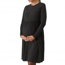 рокля,дамски,поли,и,рокли,mamalicious,mia,maternity,long,sleeve,short,dress,black