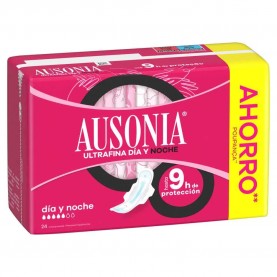хигиена,тяло,ausonia,ad,alas,day,&,night,compresses,24,units,pink,(multicolor)