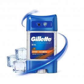 хигиена,тяло,gillette,clear,gel,triumph,sport,deodorant,70ml,clear,(multicolor)