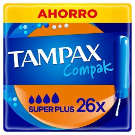 хигиена,тяло,tampax,compak,superplus,tampons,26,units,blue,(multicolor)