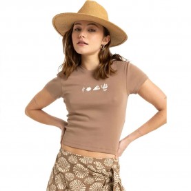 тениска,дамски,тениски,roxy,beach,love,short,sleeve,t,shirt,brown,(portabella)