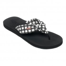 джапанки,дамски,сандали,и,чехли,roxy,paia,v,flip,flops,black,white,checker,(black)