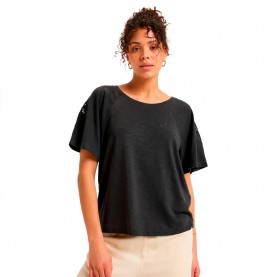 Тениска Roxy Time For Palm Tree short sleeve T-shirt - Black (Phantom) тениска,мъжки,тениски,дамски,тениски,roxy,time,for,palm,tree,short,sleeve,t,shirt,black,(phantom)