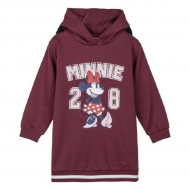 Рокля Disney Cotton Brushed Minnie long sleeve short dress - Red (Dark Red) рокля,дамски,поли,и,рокли,disney,cotton,brushed,minnie,long,sleeve,short,dress,red,(dark,red)