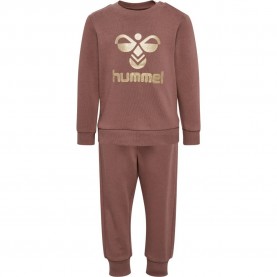 Гащеризон Hummel Larine long sleeve jumpsuit - Brown (Nutmeg) гащеризон,детски,облекла,за,момичета,детски,облекла,за,момчета,hummel,larine,long,sleeve,jumpsuit,brown,(nutmeg)