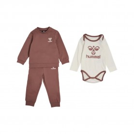 анцуг,детски,анцузи,hummel,ltrio,tracksuit,nutmeg,(beige,brown)