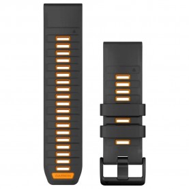 други,аксесоари,garmin,quickfit®,26,silicone,strap,graphite,spark,orange,(black)